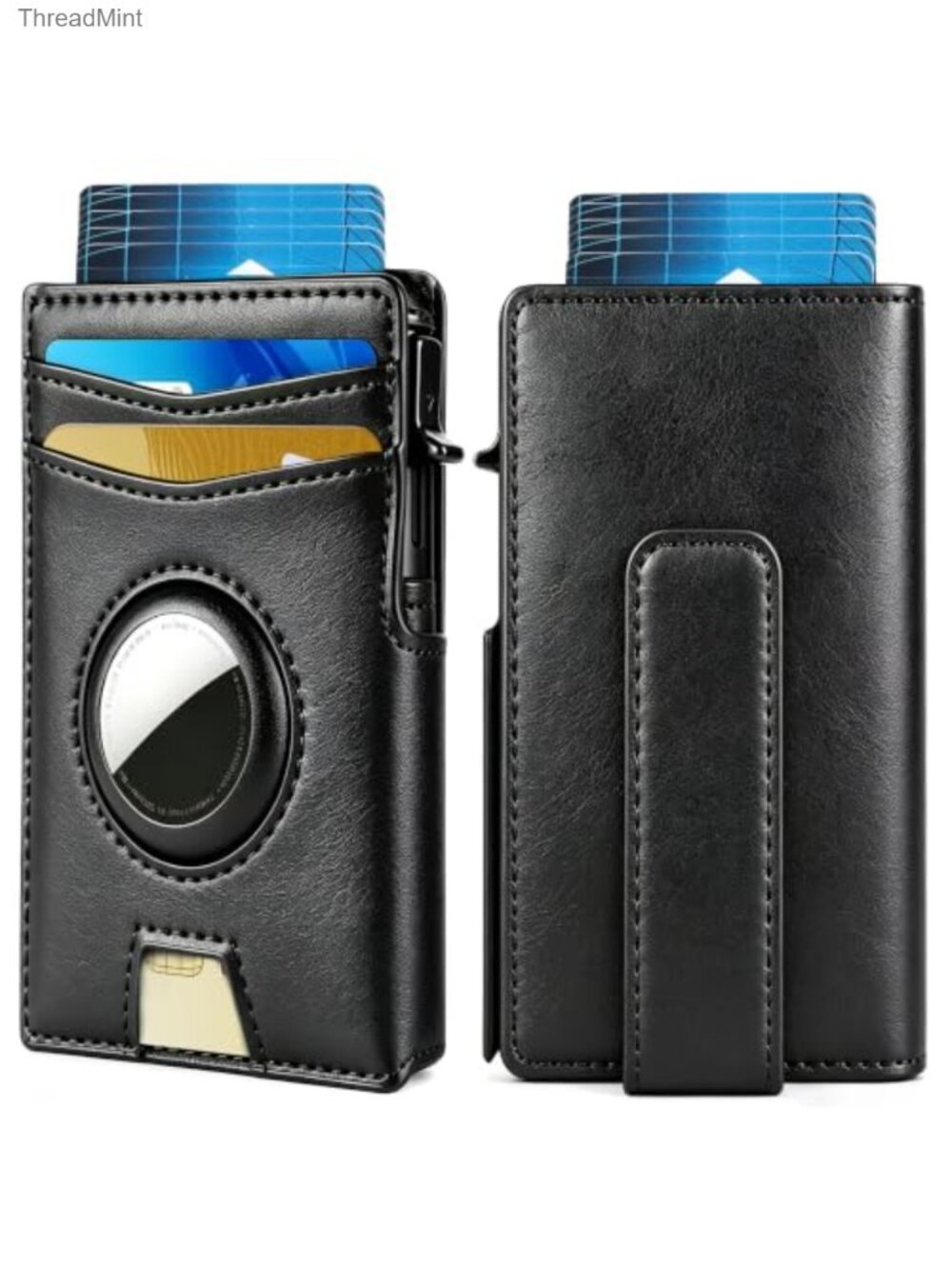 RFID Blocking Slim Bifold Card Holder Wallet with Money Clip